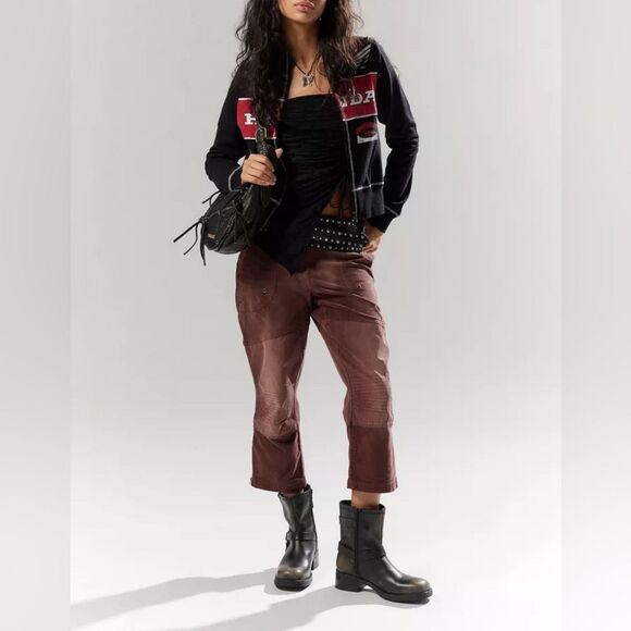 NWOT Daria Cropped Moto pants from Silence + Noise Size 6 - Picture 1 of 7